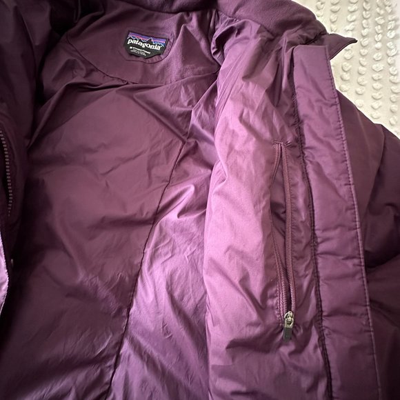 Patagonia Womens Down With It Puffer Jacket Size Medium Burgundy Maroon - Picture 5 of 6